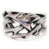Men's ring with gothic thorn ring