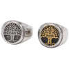 Celtic tree of life knightly steel men's ring