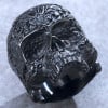 Men's stainless steel skull ring