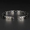 Witte keramieken armband met liefdevolle schakels