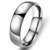 Black Dome Tungsten Band Ring Men And Women