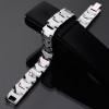 Bracciale da uomo con sfaccettature magnetiche in tungsteno