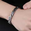 Magnetisches Kohlefaserarmband für Herren aus Edelstahl