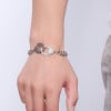 Men's Stainless Steel Chain Manacle Clasp Bracelet