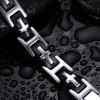 Bracelet personnalise gourmette homme acier caoutchouc
