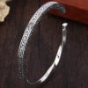 Solid silver Celtic Viking bangle twisted bracelet for men and women