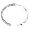 Solid silver Celtic Viking bangle twisted bracelet for men and women