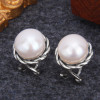 Sterling Silver stud earrings with freshwater pearls