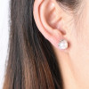 Sterling Silver stud earrings with freshwater pearls