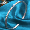 Solid silver Celtic Viking bangle bracelet for men and women