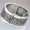 Men's Celtic Noeud Pattern Open Signet Ring