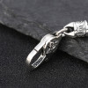Men's 925 silver OM twisted chain bracelet