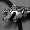 Pendentif homme argent dent canine tete loup