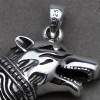 Men's Sterling Silver Horn Tooth Pendant