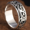 Men's Sterling Silver Celtic Knot Spinner Band Ring