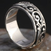 Men's Sterling Silver Celtic Knot Spinner Band Ring