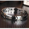 Herenarmband van wolfraam met liefdevol ingelegd abalone parelmoer