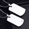 Colgante de placa militar personalizado para hombre en tungsteno