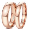 Bague mariage personnalisee alliance tungstene or rose