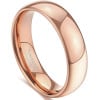 6mm Bague mariage personnalisee alliance tungstene or rose