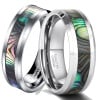 Tungsten Carbide Ring With Abalone Inlay