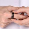 Alianza de hombre con ranura de tungsteno personalizable