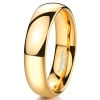 6mm doree Bague mariage personnalisee alliance tungstene or rose