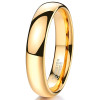4mm doree Bague mariage personnalisee alliance tungstene or rose