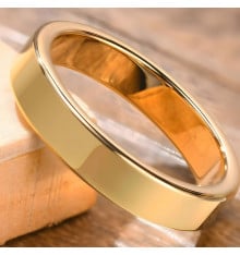 Tungsten wedding ring gold plate personalized alliance