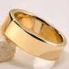 Bague mariage tungstene plaque or alliance personnalisee