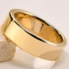 Golden Tungsten Carbide Custom Engraving Band wedding Ring
