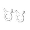 Sterling Silver Stud Earrings Zodiac Capricorn