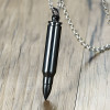 Men's Ball Stainless Steel Engraving Pendant Necklace