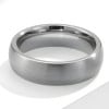 Men's Brushed Center Tungsten Band Dome Ring