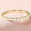 Women's silver zirconia inlay 3 rings