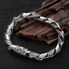 Bracelet homme argent torsade motif celtique