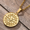 Men's Stainless Steel polaris star Cross Custom engraving Pendant