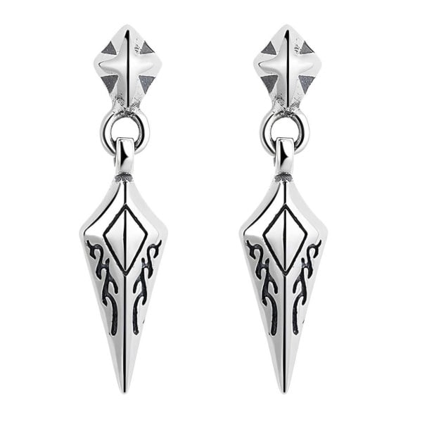 Silver Celtic Viking dangling earrings