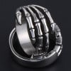 Men's Stainless Steel Polished Skeleton Hand Ring