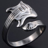 Anello da uomo in acciaio per chitarra
