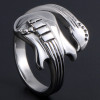 Anello da uomo in acciaio per chitarra