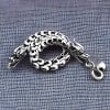 Bracelet homme argent massif dragon double tete