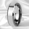 Anello in tungsteno da uomo, finitura a specchio, alleanza personalizzabile