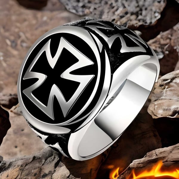 Maltese cross ring sales