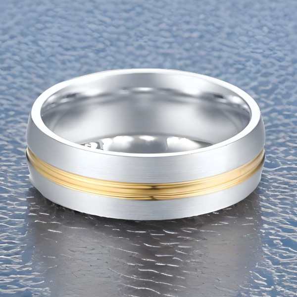 Bague homme acier brossé online