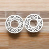 Boucles d'oreilles clous argent noeud viking celtique