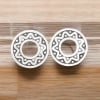 Celtic Viking knot silver stud earrings