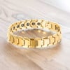 Men's tungsten magnetic facet bracelet