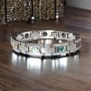 Herrenarmband aus Wolfram mit Abalone-Perlmuttgliedern