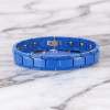 Pulsera de cerámica para hombre acabado pulido con imanes magnéticos